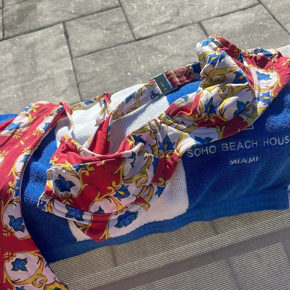 WeWoreWhat Onia Small Tile Print Bikini - Picture 5 of 8